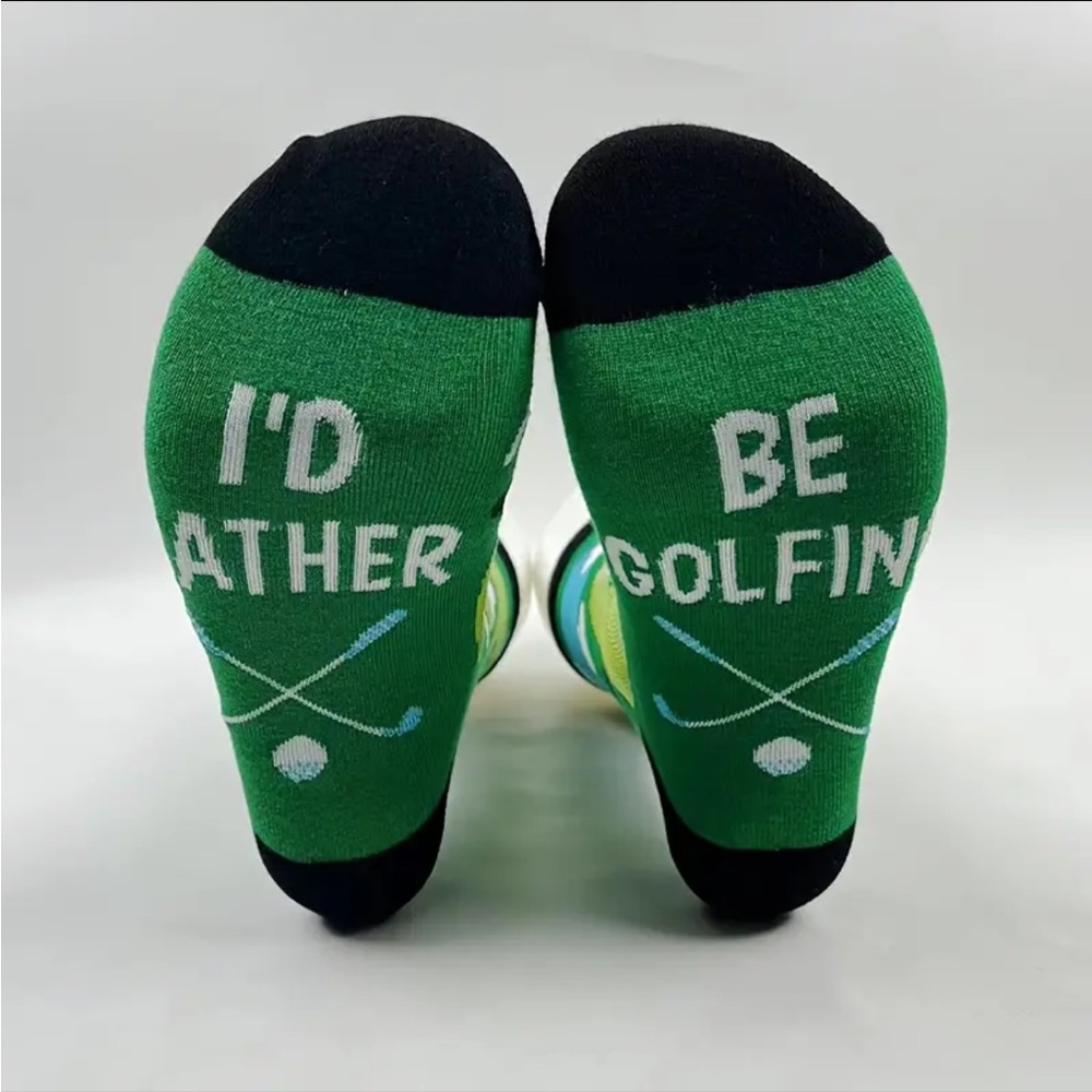 I’d Rather Be Golfing Unisex Socks, NEW